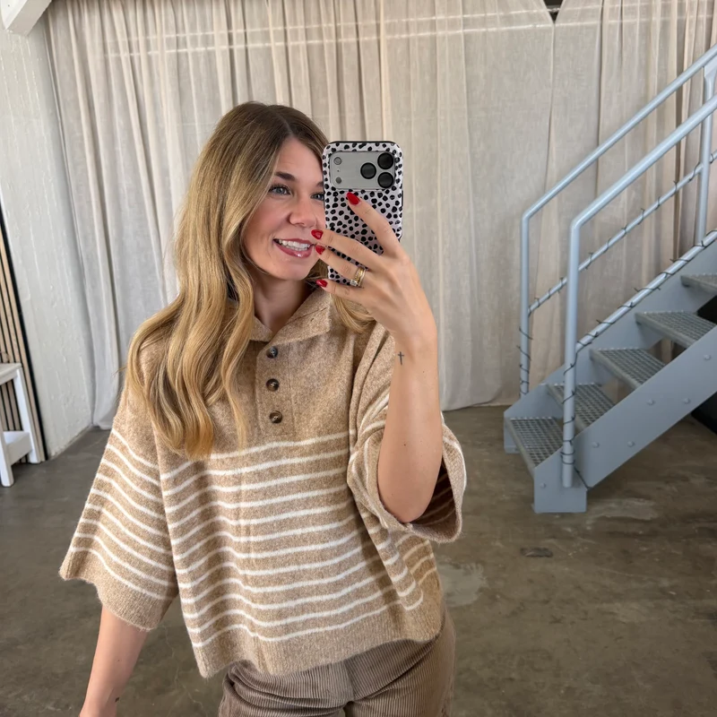 Strickshirt Lia - Creme Weiß