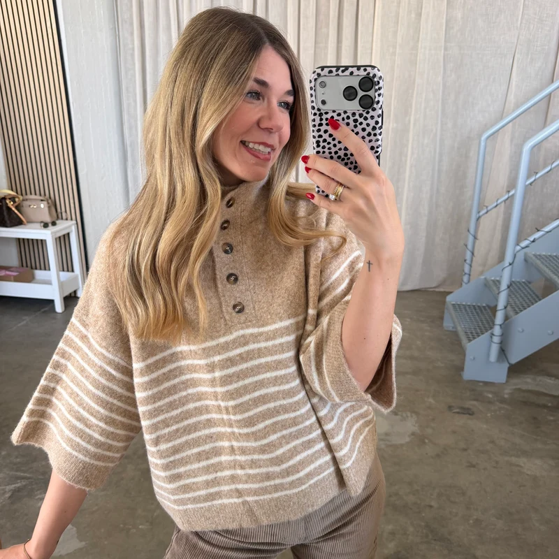 Strickshirt Lia - Creme Weiß
