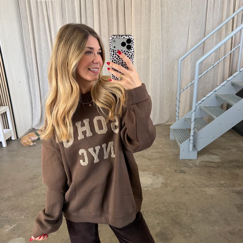 SOHO Sweatshirt - Braun x Beige