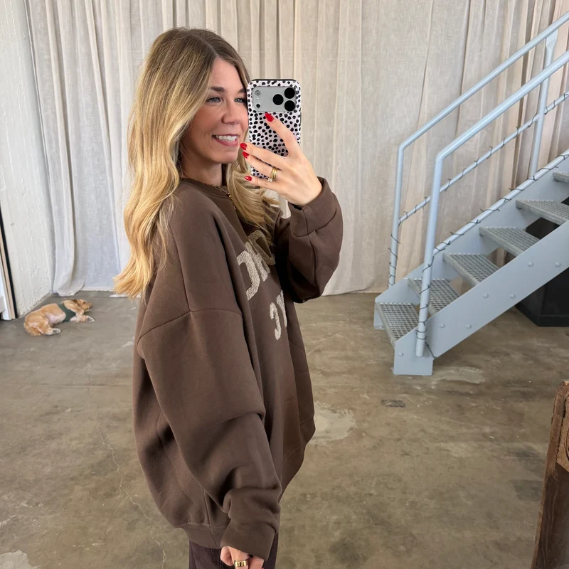 SOHO Sweatshirt - Braun x Beige
