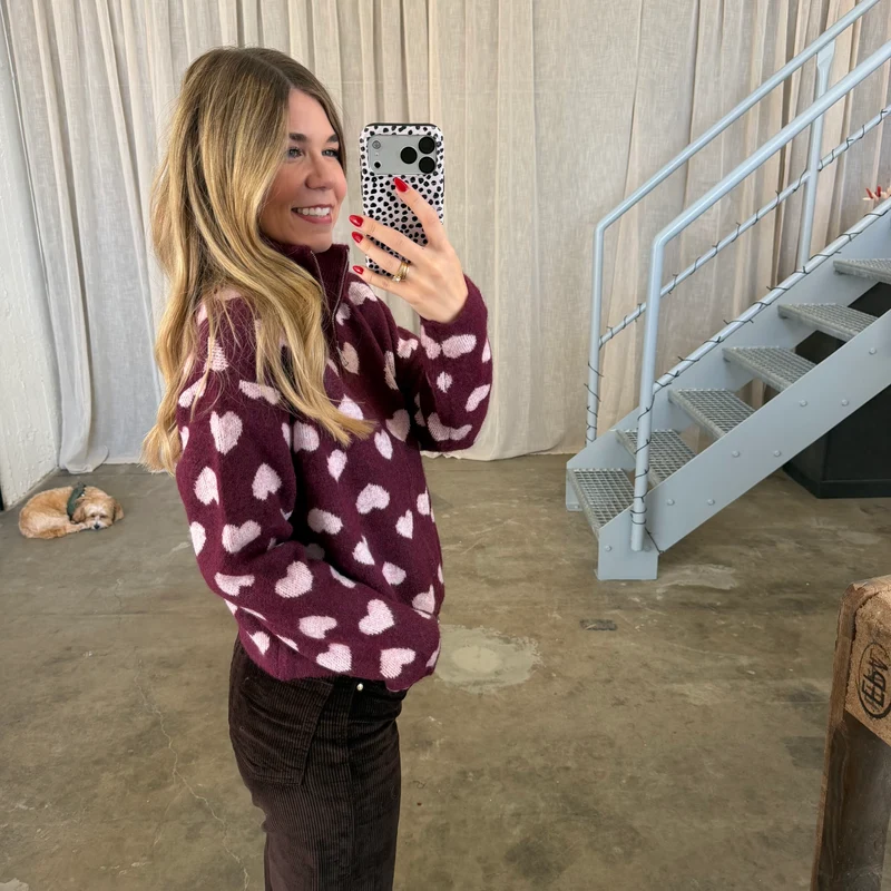 Zipp Jacke Amara - Bordeaux x Rosa