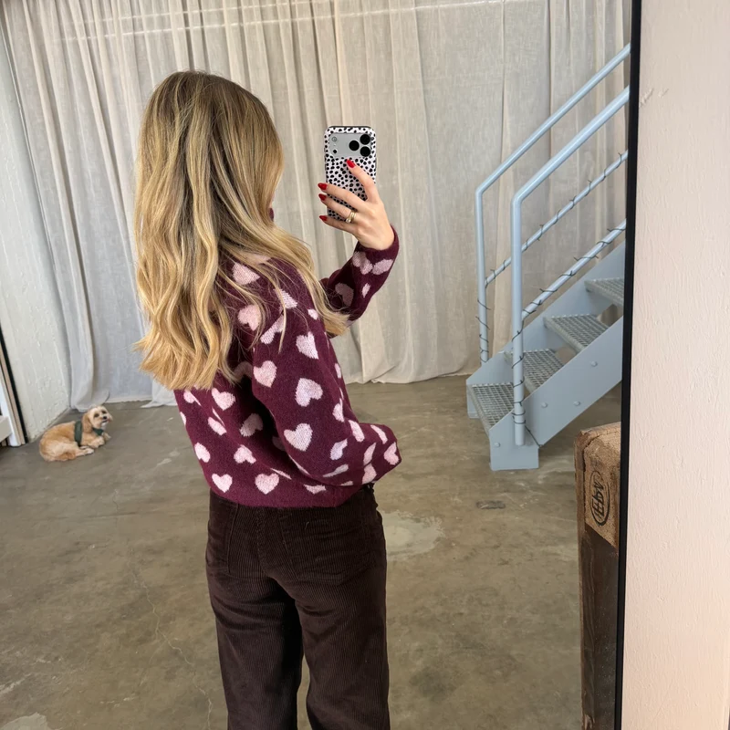 Zipp Jacke Amara - Bordeaux x Rosa