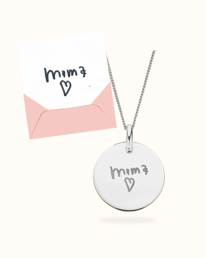 Eigen Handschrift Ketting - Zilver - Gepersonaliseerde Ketting