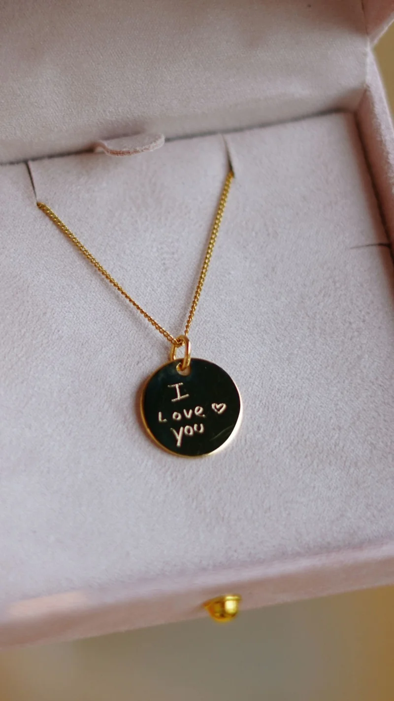 Eigen Handschrift Ketting - Verguld - Gepersonaliseerde Ketting