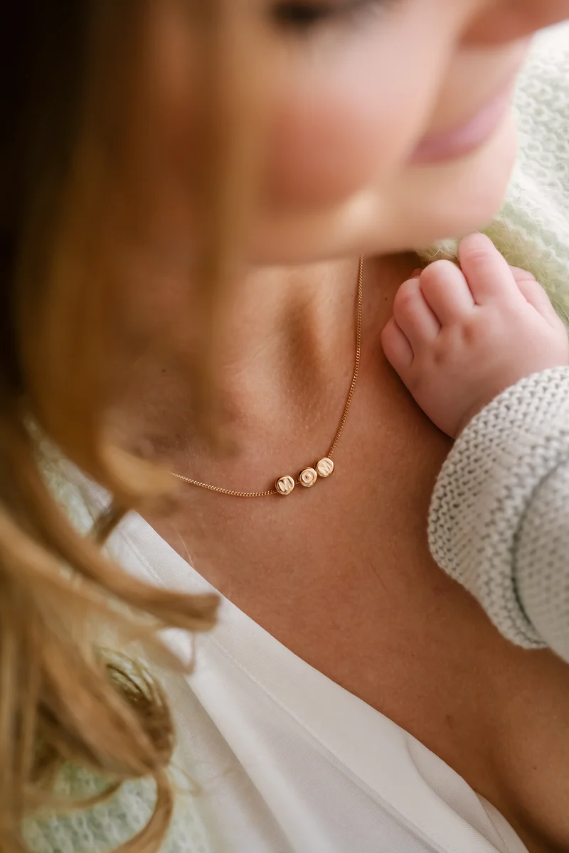 Initial Beads Ketting - Zilver - Ketting met Initialen