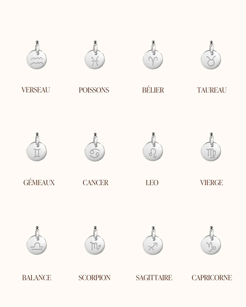 Mini Zodiac Sterrenbeeld Ketting - Gepersonaliseerde Ketting