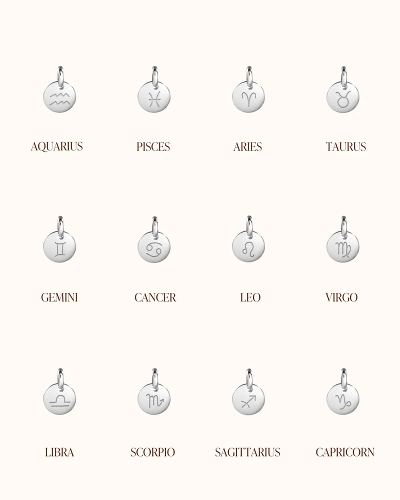 Mini Zodiac Sterrenbeeld Ketting - Gepersonaliseerde Ketting
