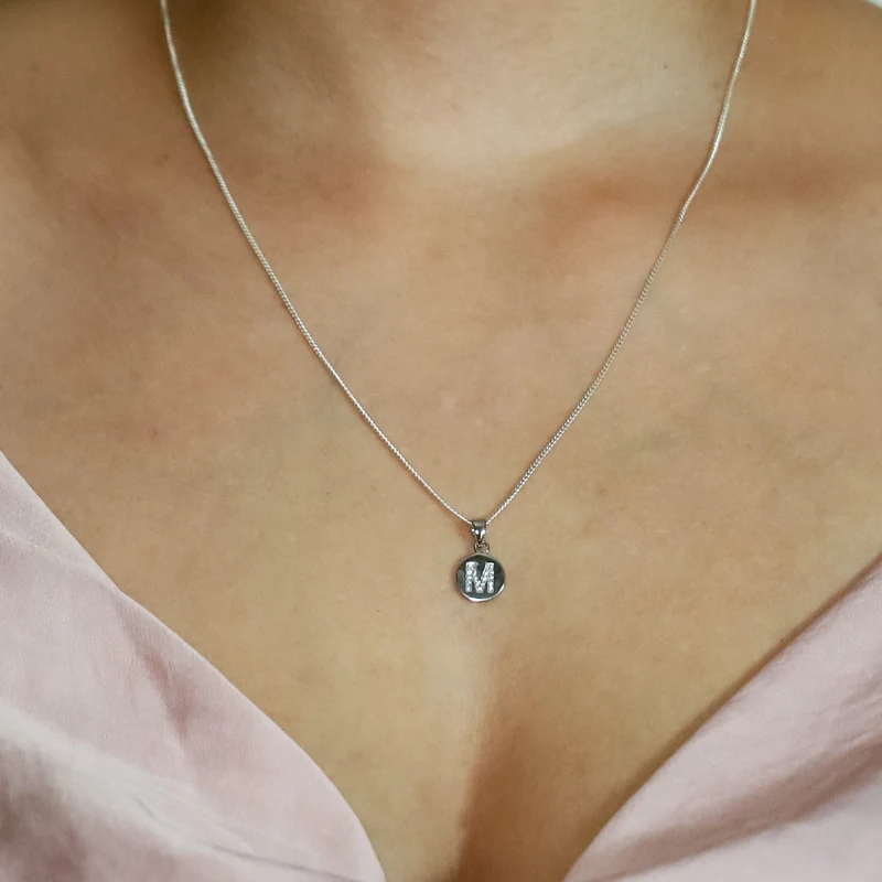 A-Z Monogram Pendants | CZ