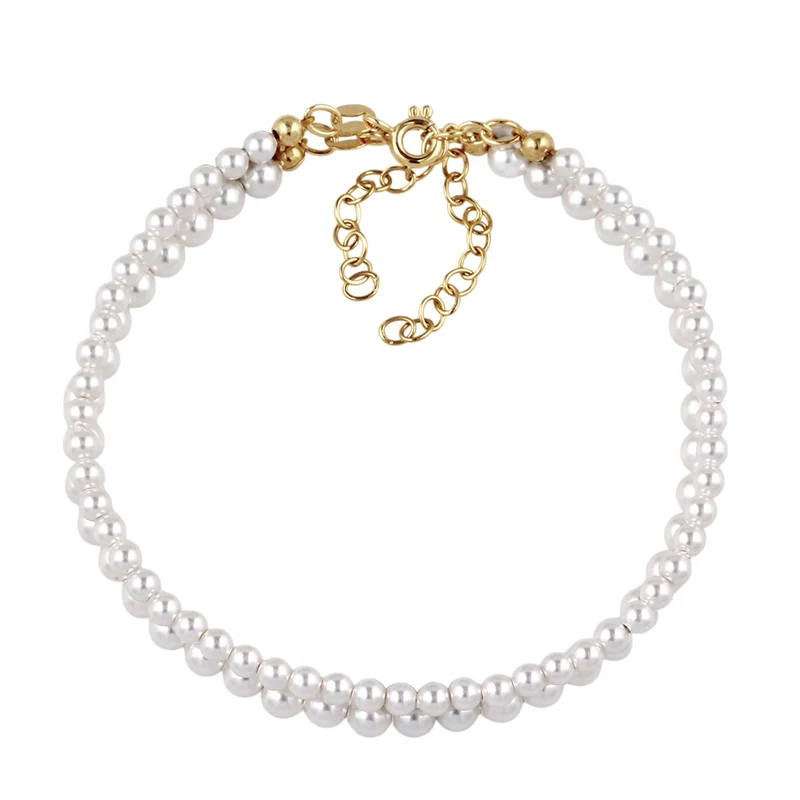 Armbandset | Mit Perlen von Swarovski® (Weiß)