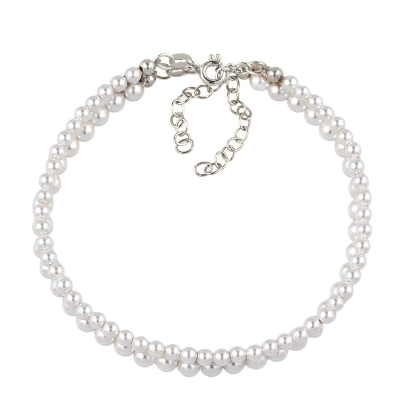 Armbandset | Mit Perlen von Swarovski® (Weiß)