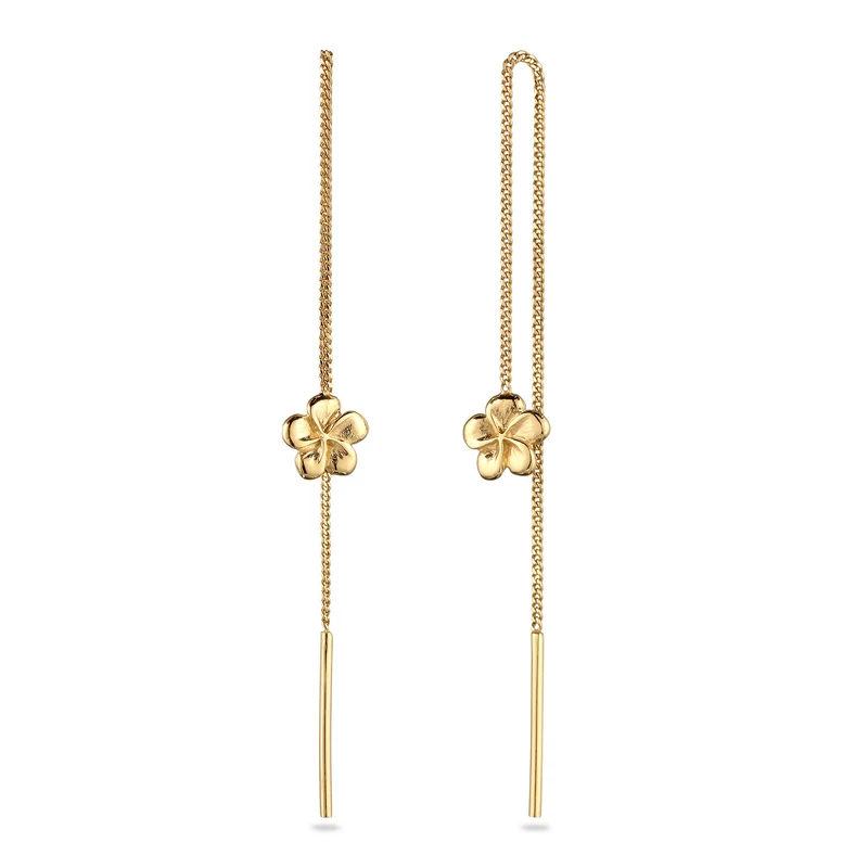 Ohrhänger Ear Chain Frangipani Blume