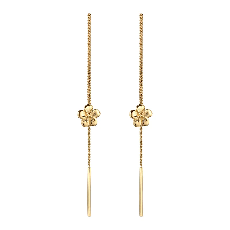 Ohrhänger Ear Chain Frangipani Blume