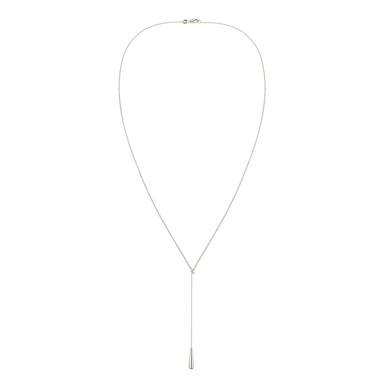 Y-Halskette Tropfen | Mit Kristall von Swarovski® (Weiß)
