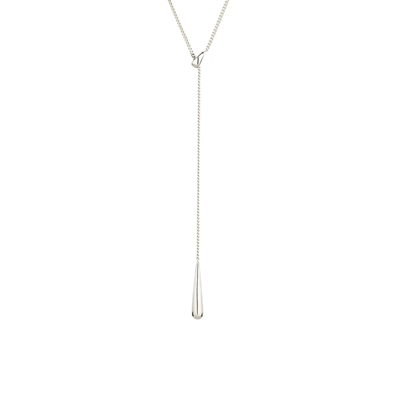 Y-Halskette Tropfen | Mit Kristall von Swarovski® (Weiß)