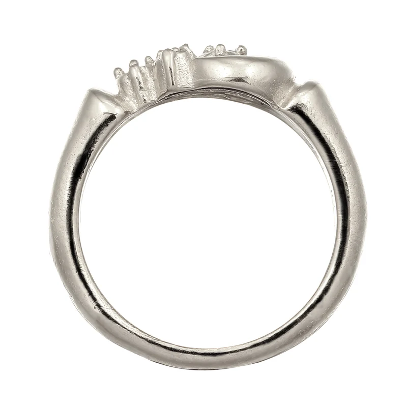 Ring mit Stern | Topas (Weiß, 0.015 ct) & Topas (Weiß, 0.006 ct)