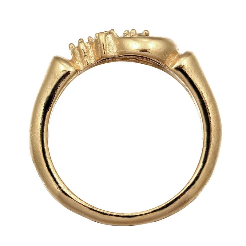 Ring mit Stern | Topas (Weiß, 0.015 ct) & Topas (Weiß, 0.006 ct)