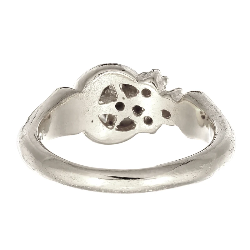 Ring mit Stern | Topas (Weiß, 0.015 ct) & Topas (Weiß, 0.006 ct)