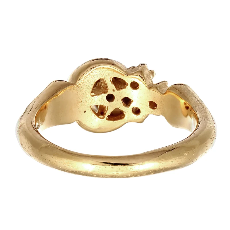 Ring mit Stern | Topas (Weiß, 0.015 ct) & Topas (Weiß, 0.006 ct)
