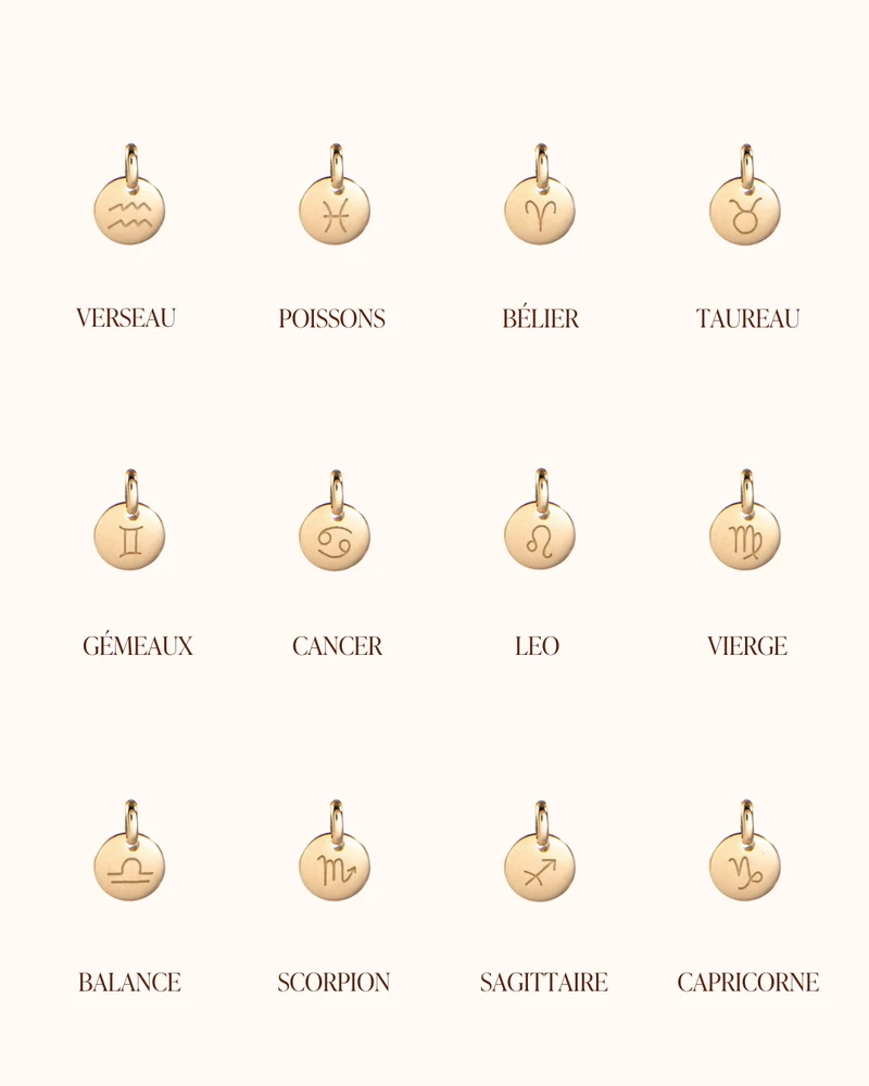 Mini Zodiac Sterrenbeeld Ketting - Verguld - Gepersonaliseerde Ketting