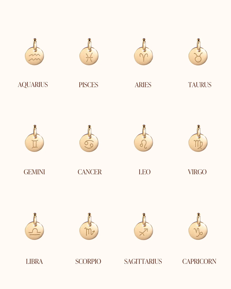 Mini Zodiac Sterrenbeeld Ketting - Verguld - Gepersonaliseerde Ketting