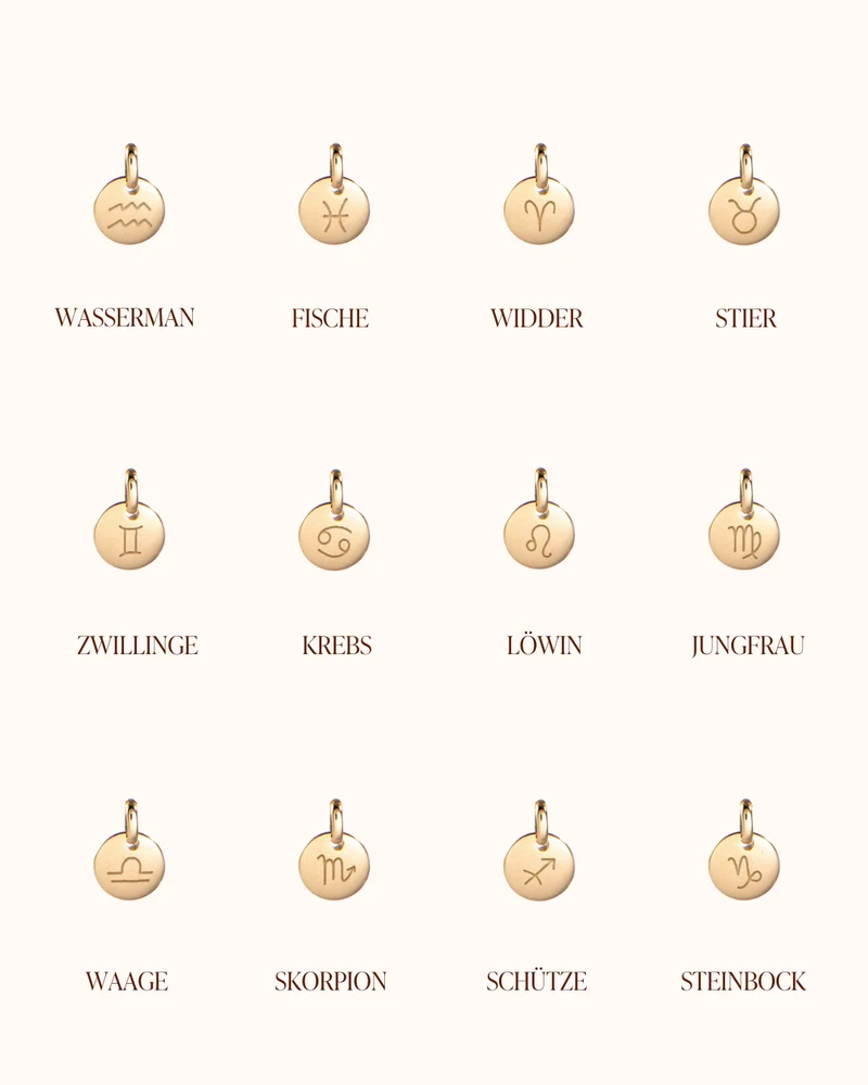 Mini Zodiac Sterrenbeeld Ketting - Verguld - Gepersonaliseerde Ketting