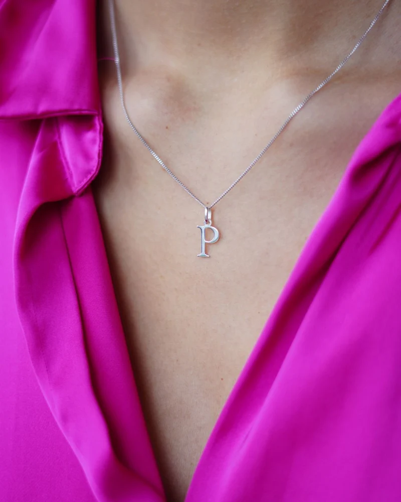 Alphabet Letter Ketting - Zilver - Ketting met Initialen