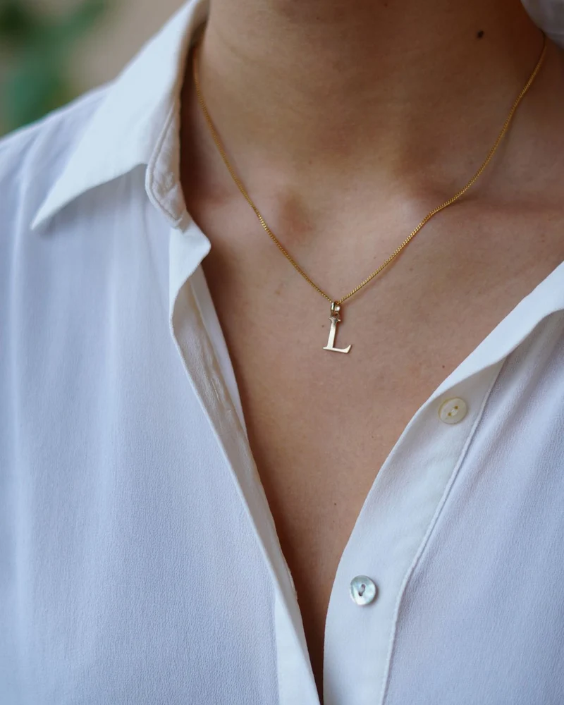 Alphabet Letter Ketting - Verguld - Ketting met Initialen