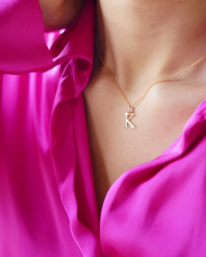 Alphabet Letter Ketting - Verguld - Ketting met Initialen