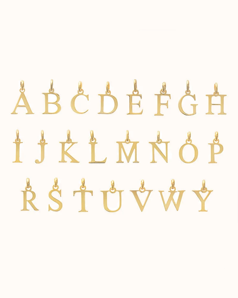Alphabet Letter Ketting - Verguld - Ketting met Initialen