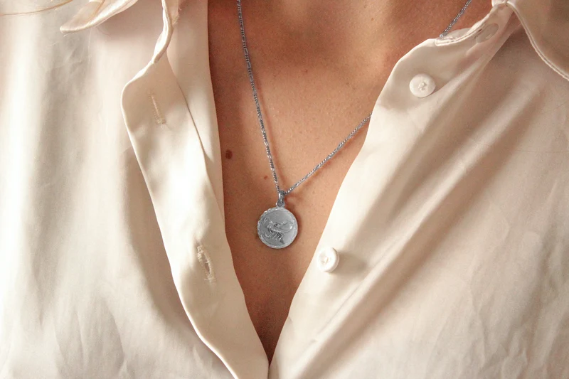 Zodiac Sterrenbeeld Ketting - Zilver - Gepersonaliseerde Ketting