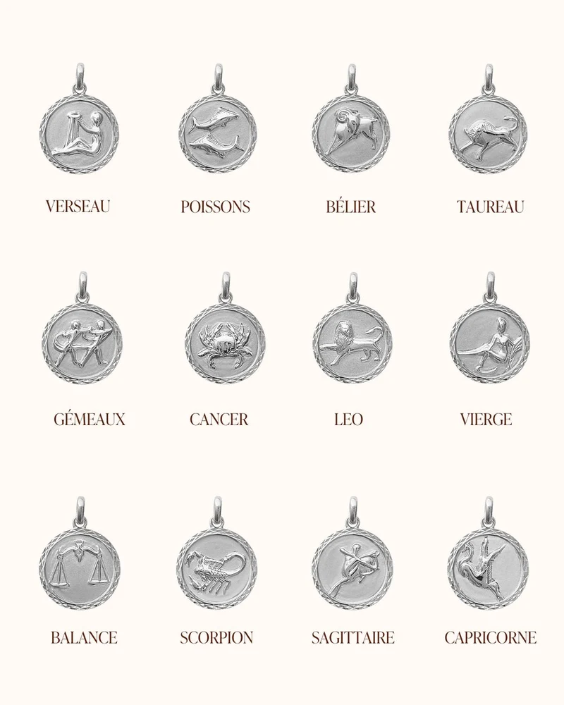 Zodiac Sterrenbeeld Ketting - Zilver - Gepersonaliseerde Ketting