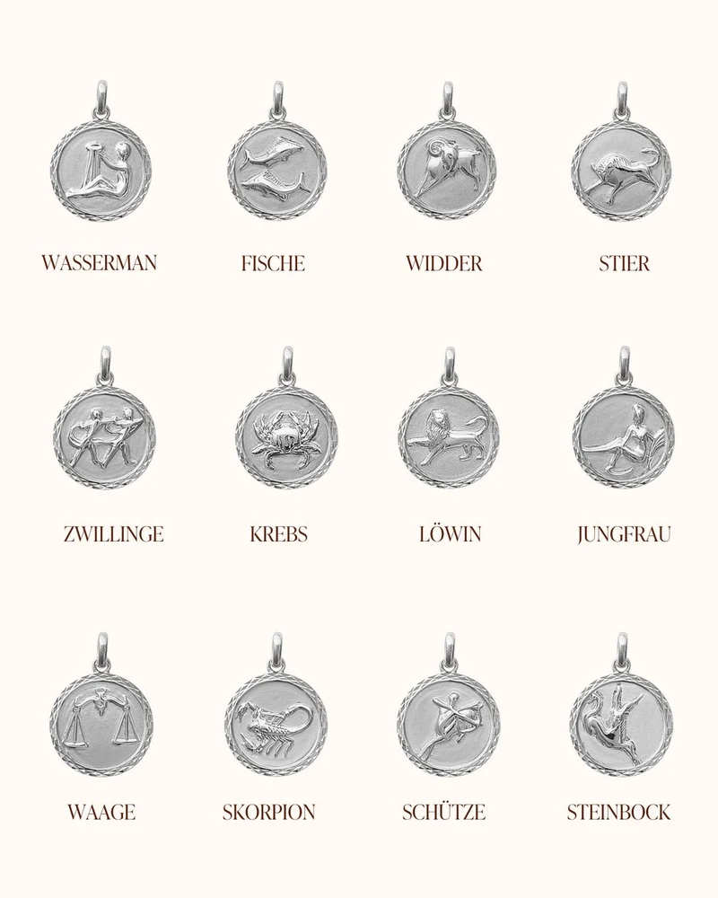 Zodiac Sterrenbeeld Ketting - Zilver - Gepersonaliseerde Ketting