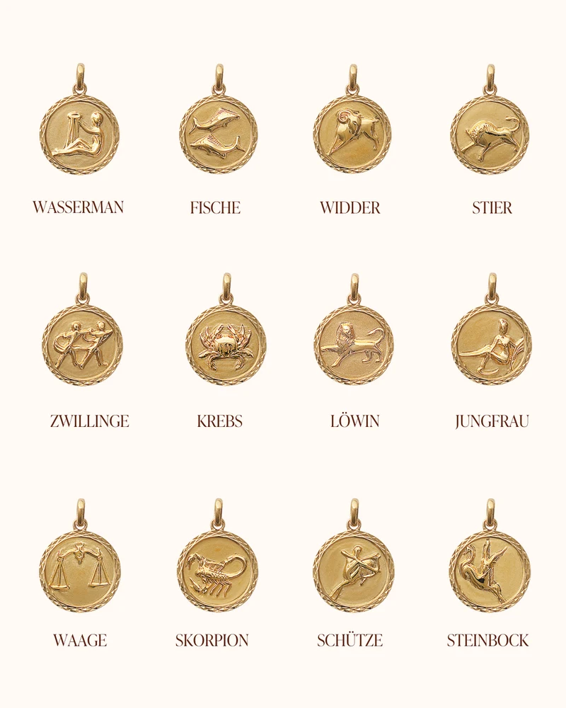 Zodiac Sterrenbeeld Ketting - Verguld - Gepersonaliseerde Ketting
