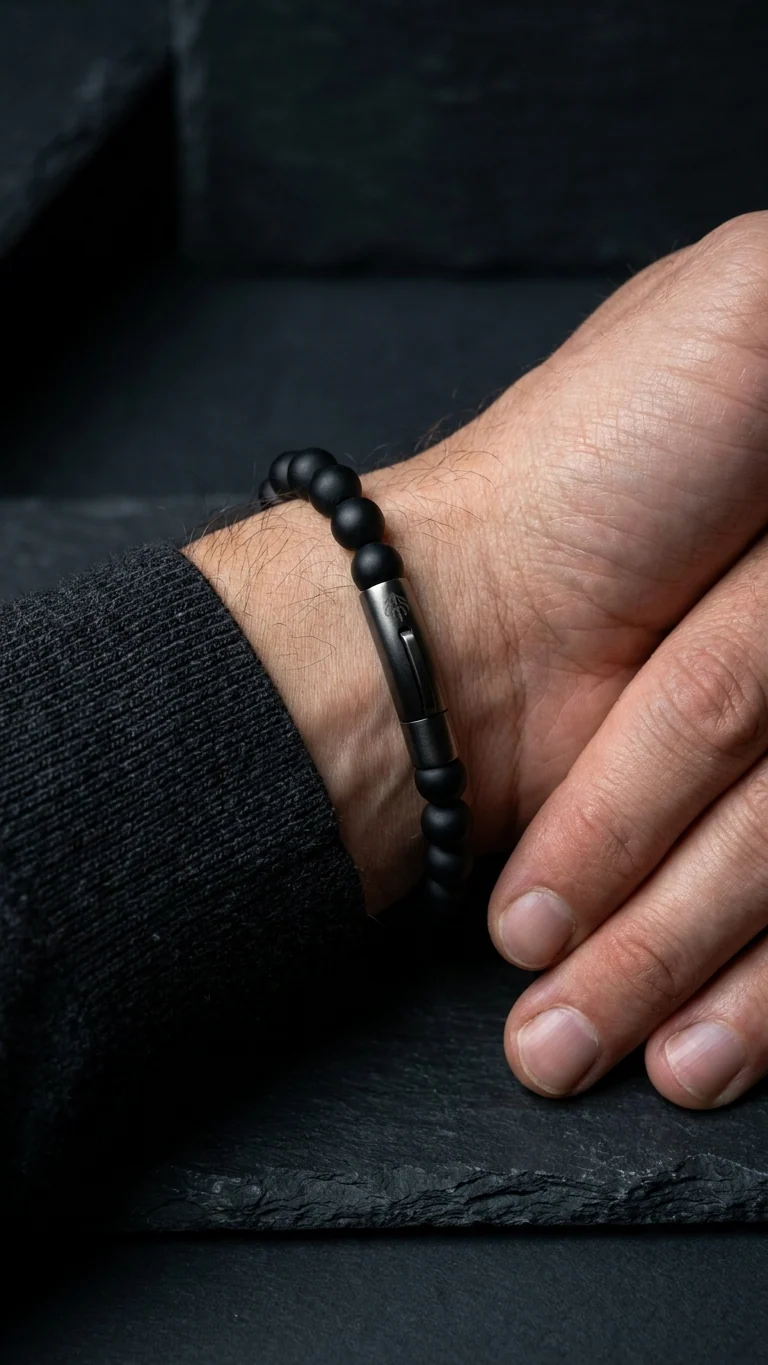 UMBRA – Onyxarmband 8 mm