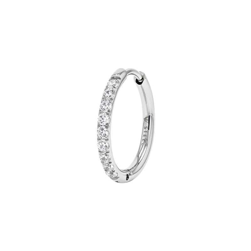 Classic Pave Hoops