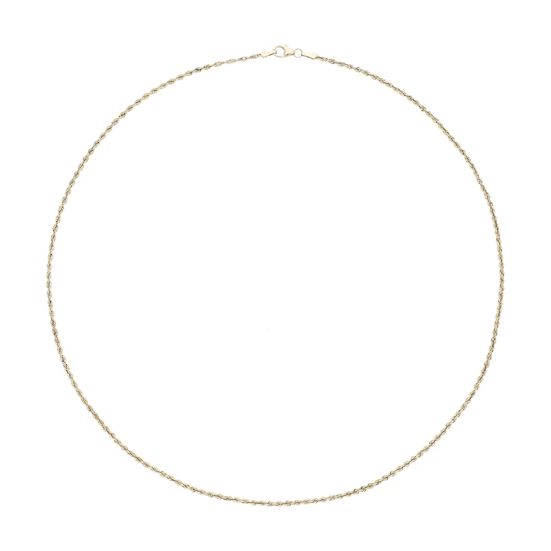 Rope Halskette - 9 K Echtgold
