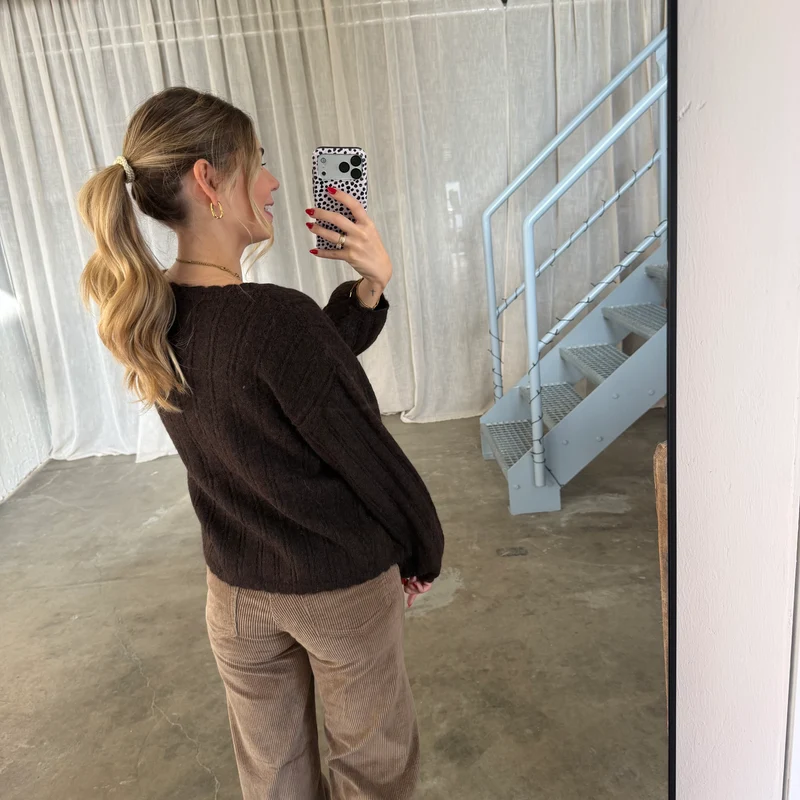 Strickjacke Milli - Braun