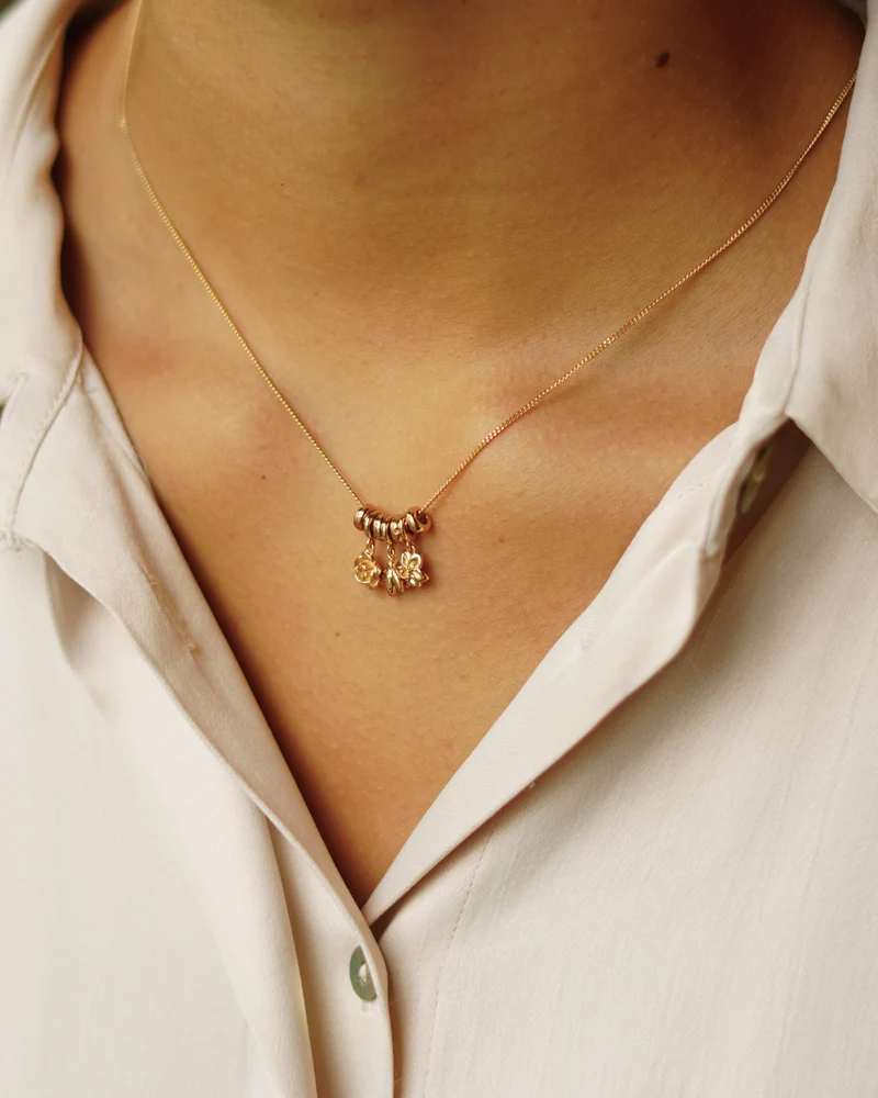 Add-a-Charm Service — Sliding Kettingen - Gepersonaliseerde Ketting