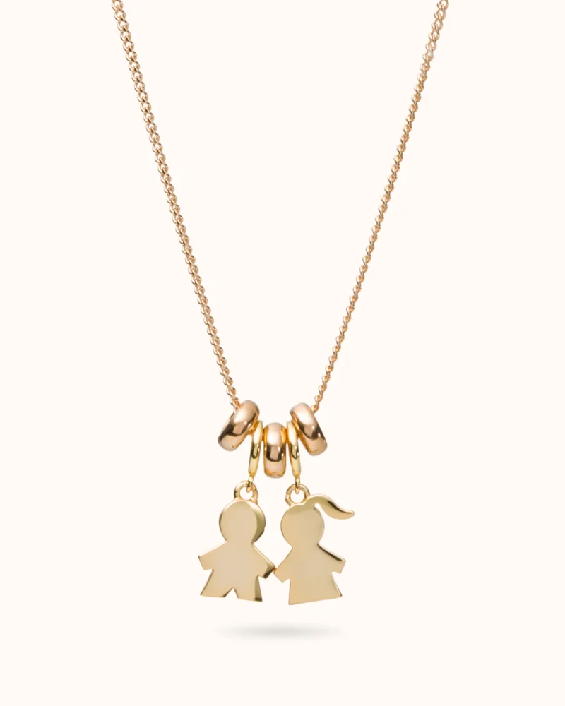 Sliding Proud Mom Ketting - Verguld - Gepersonaliseerde Ketting