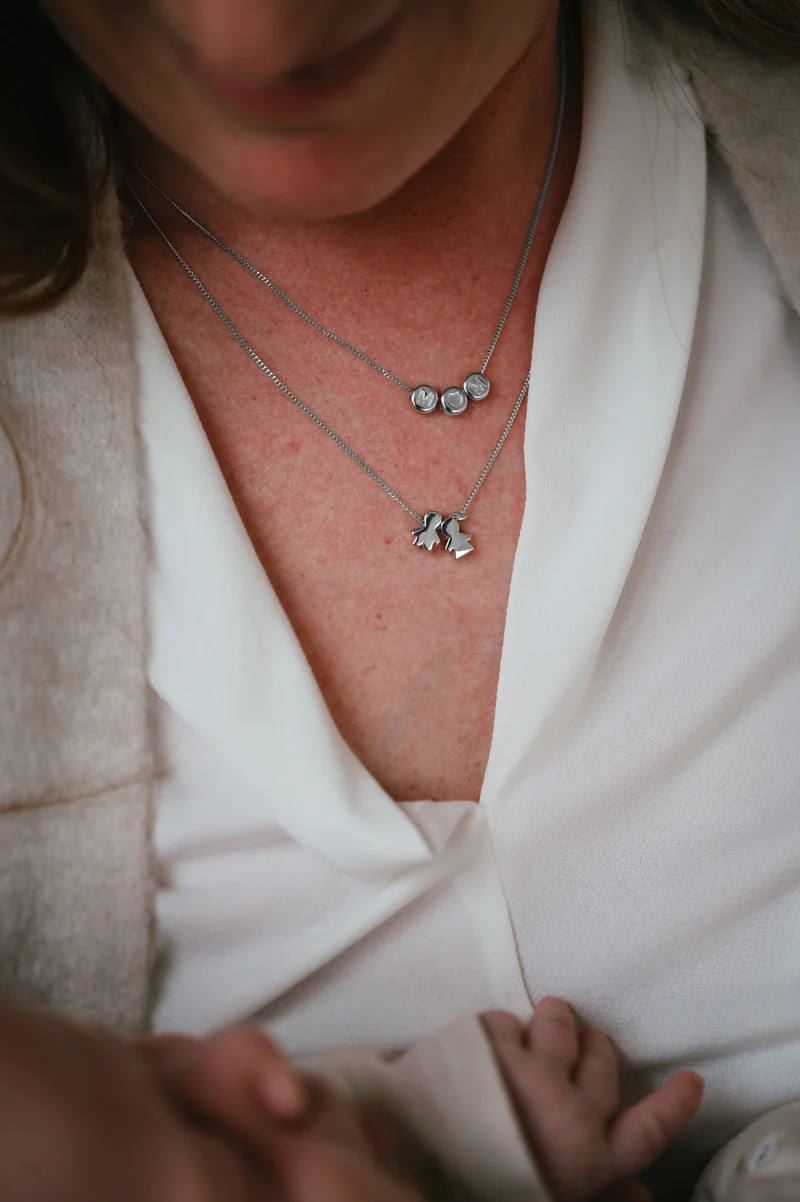 Initial Beads Ketting - Zilver - Ketting met Initialen
