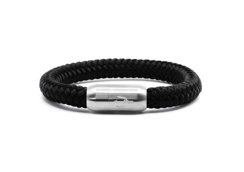 Midnight Bundle – Edelstahl Armreif „Valor“ & Midnight Steel Armband – Unisex
