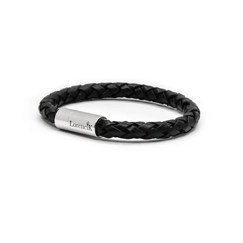 Armband Set Leder & Onyx – Unisex Bundle Night Signature