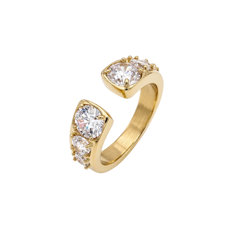 Sparkling Openness Ring