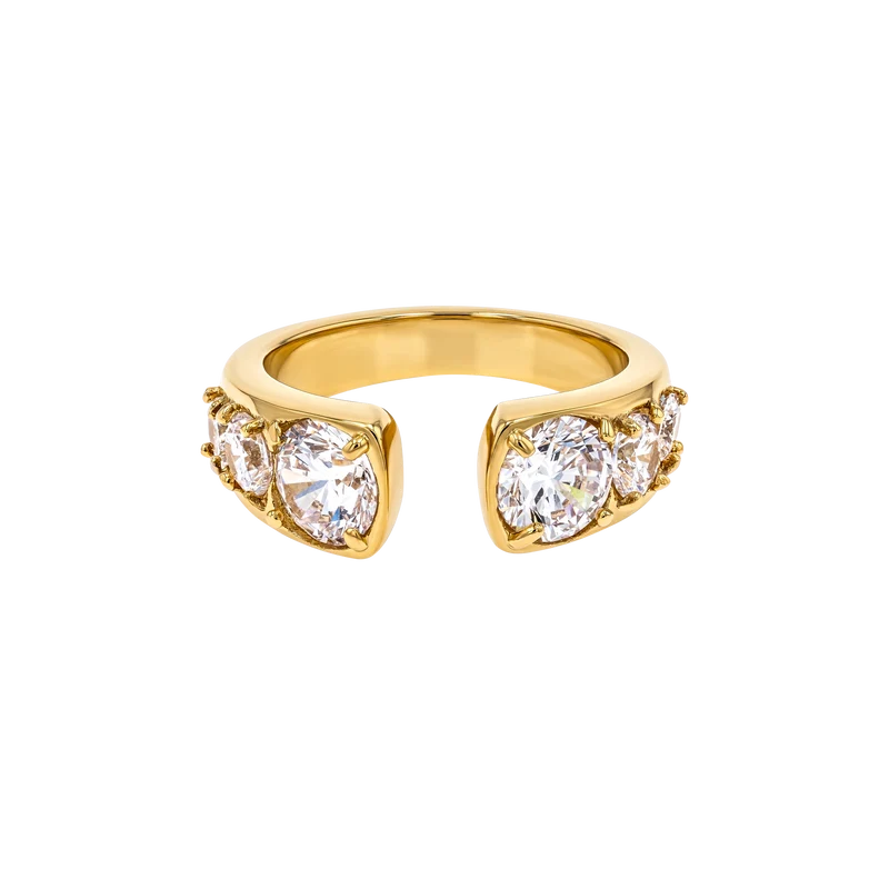 Sparkling Openness Ring
