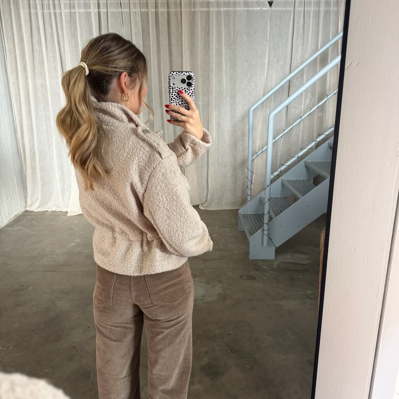 Teddy Jacke Nola - Creme