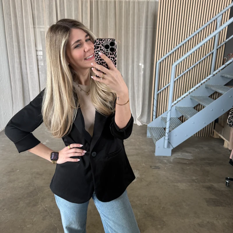 Normalsize Blazer - Schwarz