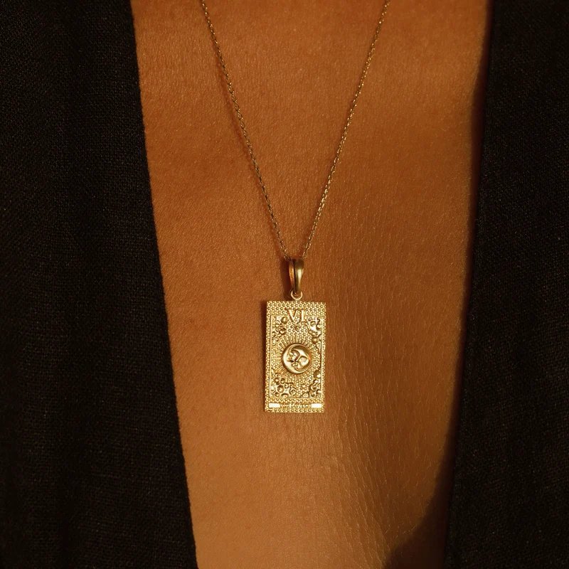The Lovers Tarot Halskette