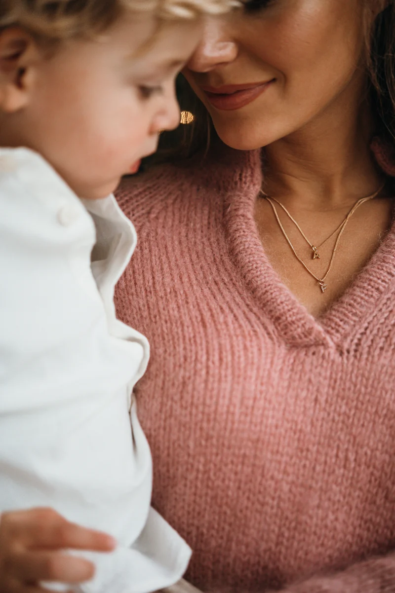 Initial Charm Ketting - Zilver - Ketting met Initialen