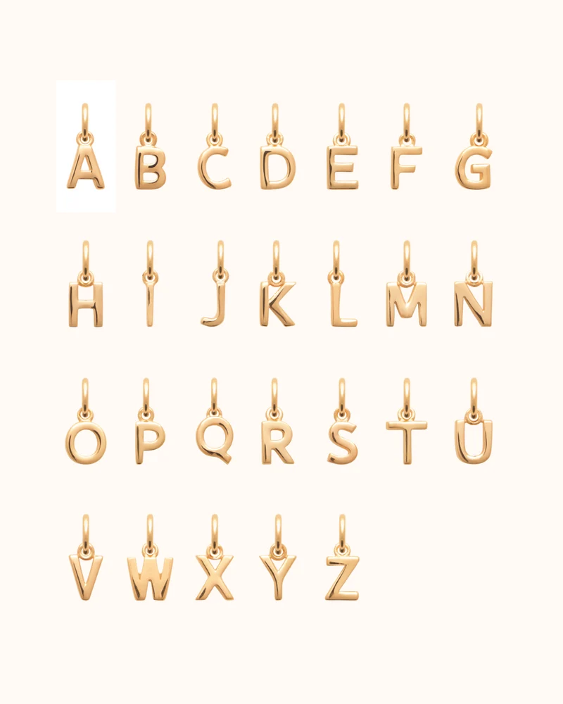 Initial Charm Ketting - Verguld - Ketting met Initialen