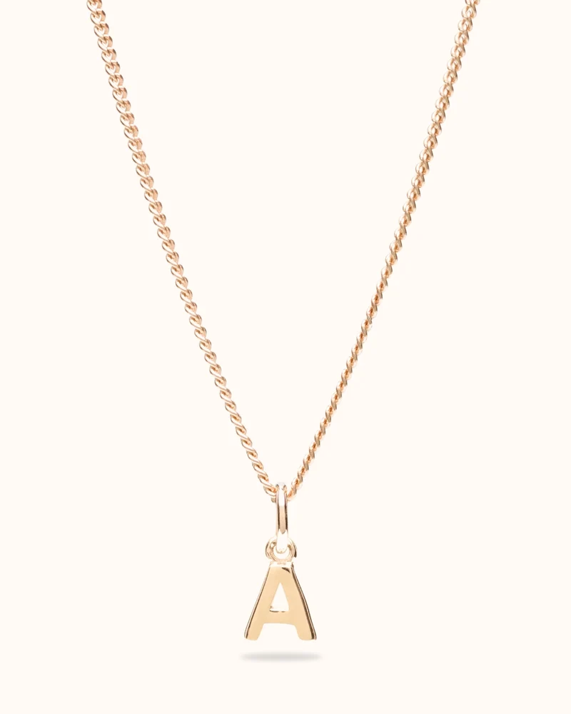 Initial Charm Ketting - Verguld - Ketting met Initialen